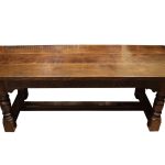 Oak Plank Top Refectory Table in Excellent Condition Antique Tables