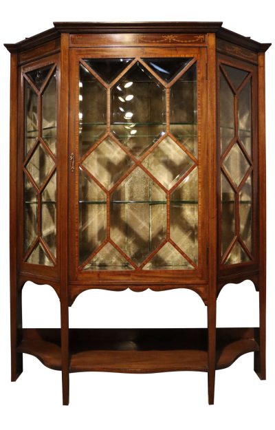 Quality Edwardian Mahogany Display Case