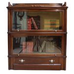 Wernicke Patent Elastic Bookcase with 2 Shelves and Drawer – Dated 1900 Antique Bookcases