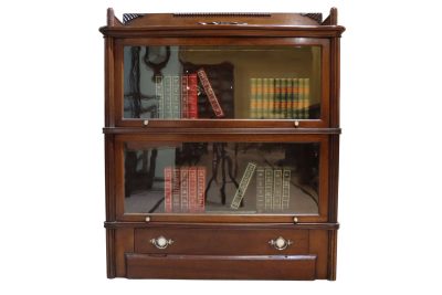 Wernicke Patent Elastic Bookcase with 2 Shelves and Drawer – Dated 1900