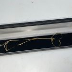 SAPHIRES DIAMONDS 9CT SOLID GOLD NECKLACE & PENDANT Antique Jewellery