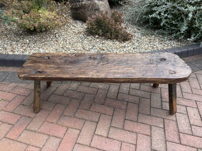 19th Century Oak Pig Bench