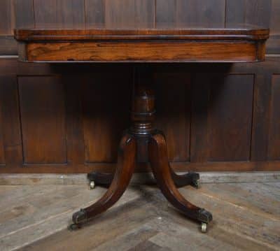 Georgian Rosewood Fold-over Games Table SAI3288