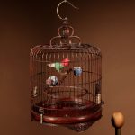 Fine Made And Carved Chinese Bamboo Bird Cage. bird cage Antique Collectibles