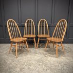 Set Of Four Ercol Quaker Dining Chairs dining chairs Antique Chairs