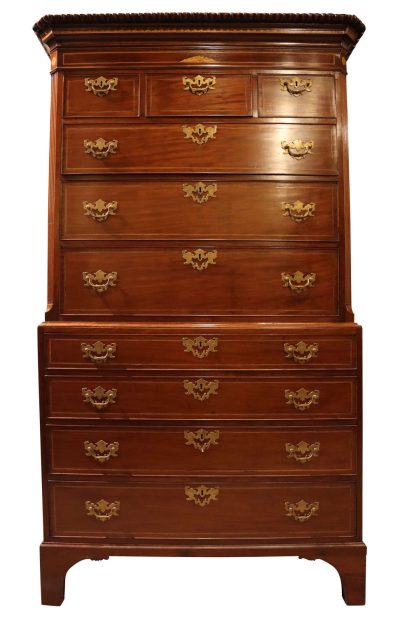 George III Mahogany Chest on Chest