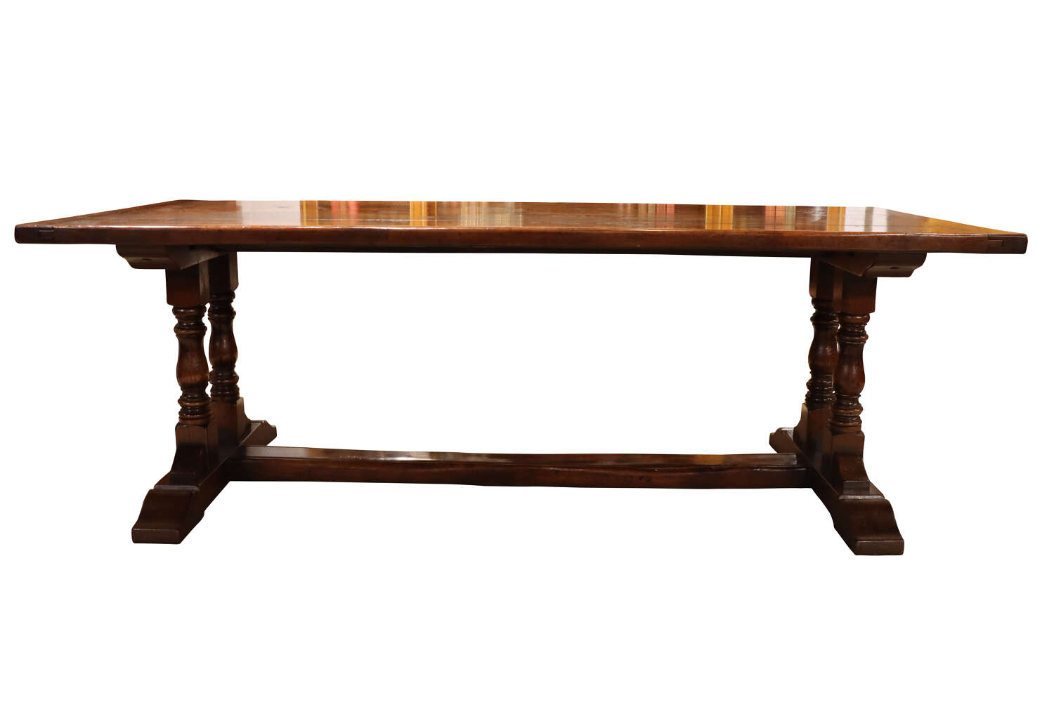 Vintage Oak Refectory Dining Table – Removable Top, c.20th Century