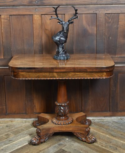Victorian Rosewood Fold-over Games Table SAI3898