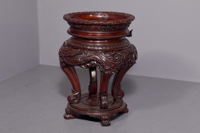 Meiji Period Carved Jardinière of Generous Proportions
