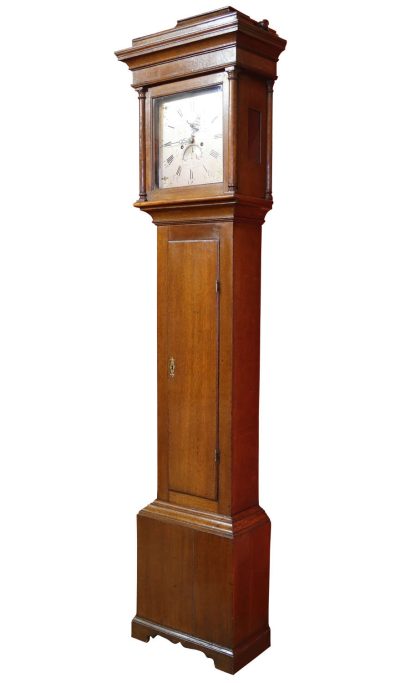 Fine 18th Century Oak Longcase Clock by James Crabb of Salisbury, circa 1790