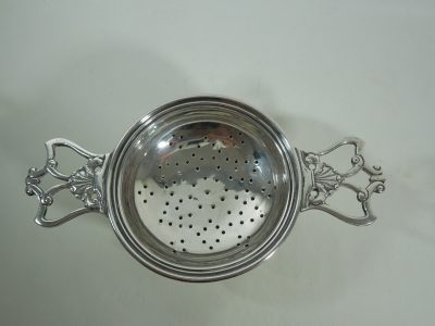 Silver Tea Strainer Birmingham 1921