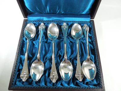 Silver Art Nouveau Teaspoons London 1907