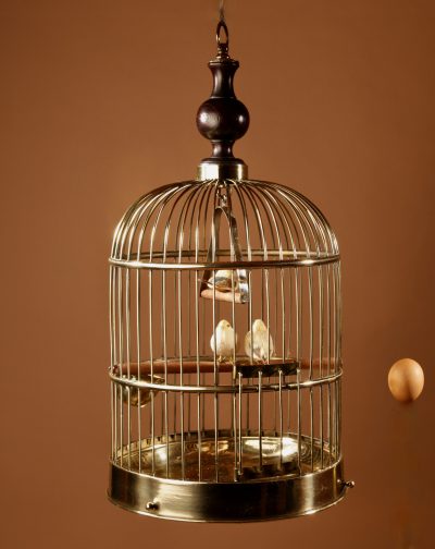 A Brass Very Decorative round Bird Cage Circa 1920