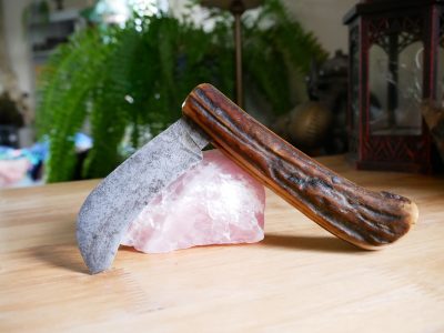 Antique 19th Century French Pruning Knife, Antler Handle