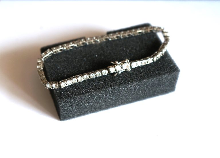 Silver C Z Multi Link Tennis Bracelet – FREE UK POSTAGE