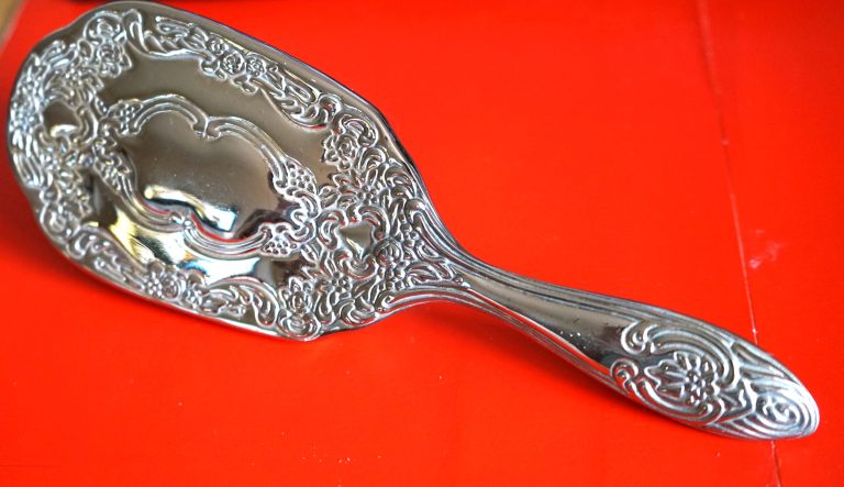 An as New old stock Silver Plated Hair Brush