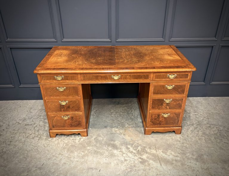Inlaid Walnut Desk