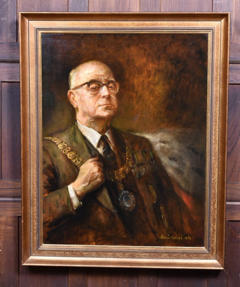 Half Length Portrait of Sir Duncan MacKay By Alan Sutherland  SAI4118