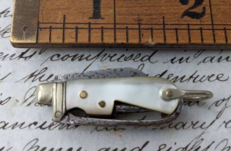 Pocket watch fob horsemans knife very rare