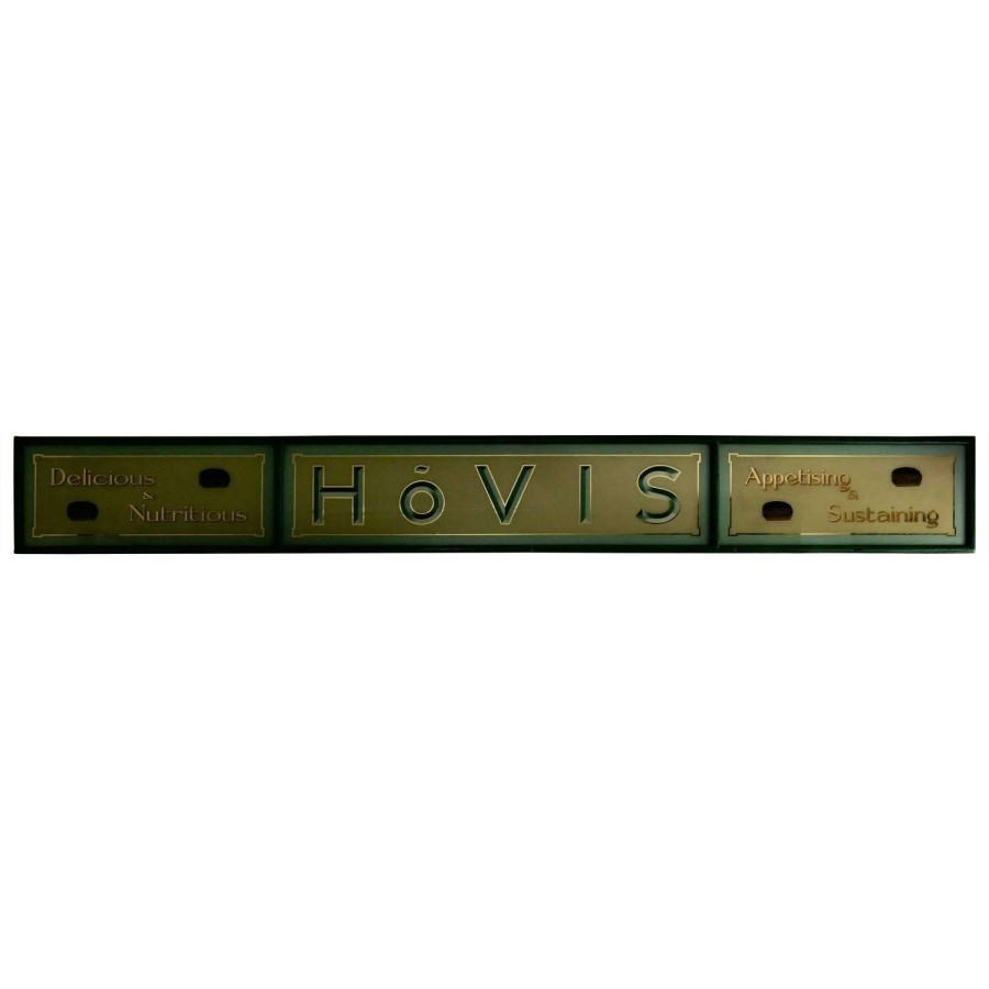 12ft Long Hovis Advertising Baker’s Shop Sign, Reverse Painted, Gold Leaf