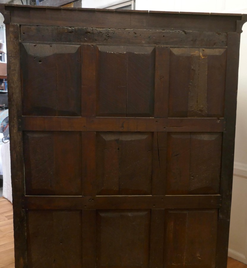 1696 French Carved Oak Court Cupboard, Cottage size Livery Cupboard - Image 17
