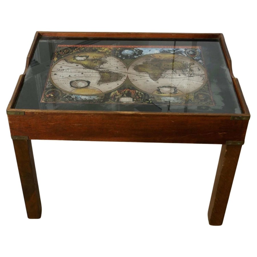 1960s Jansen Metamorphic Campaign Style Games/Coffee Table A great 60s design