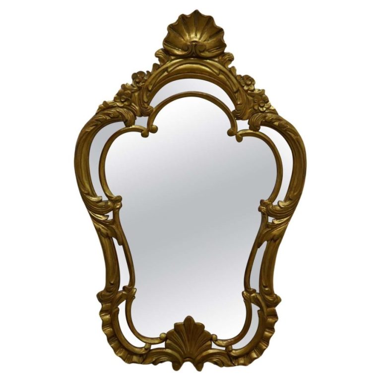 19th Century French Gilt Console Mirror