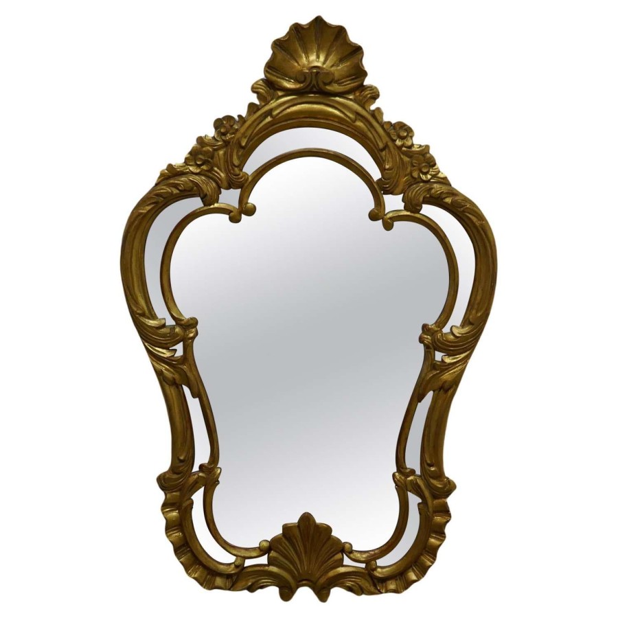 19th Century French Gilt Console Mirror