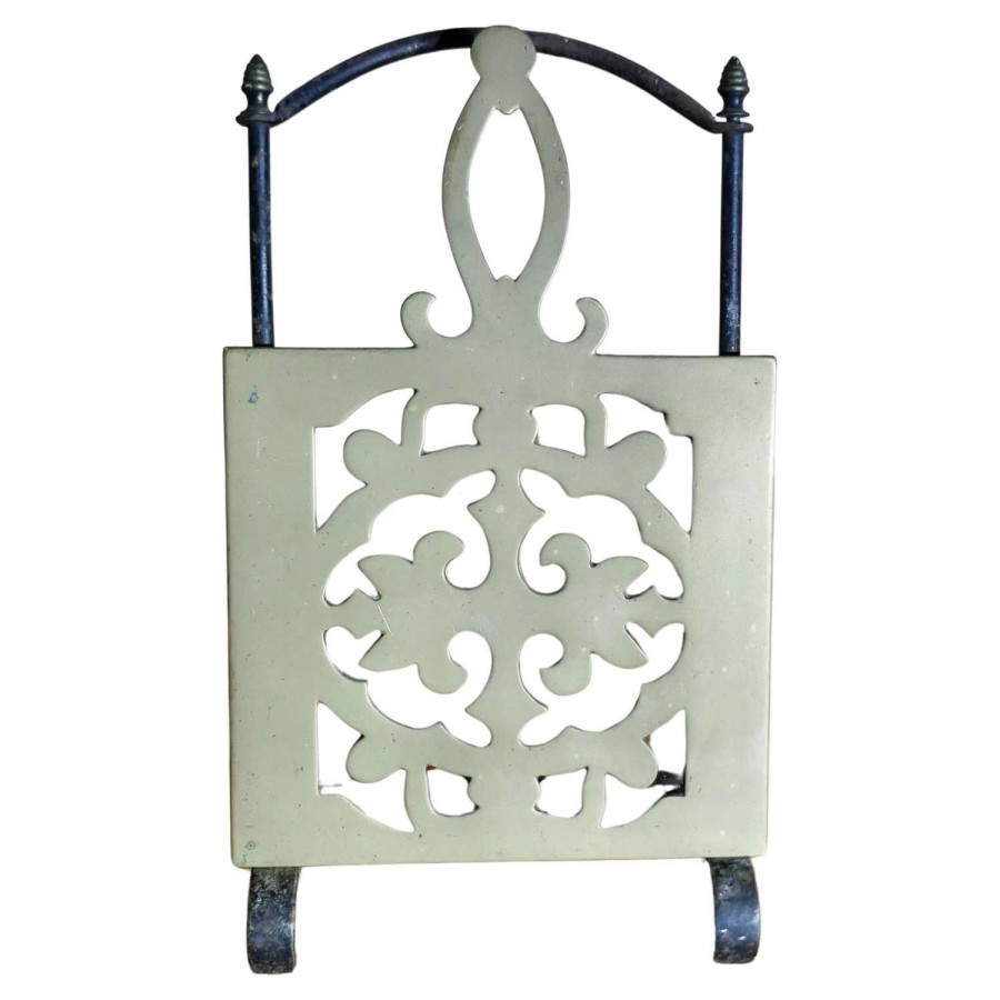 19th Century Sliding Brass and Iron Adjustable Trivet