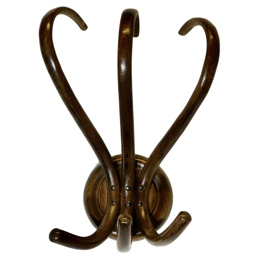 19th Century Thonet Bent Wood Wall Hanging Coat Rack
