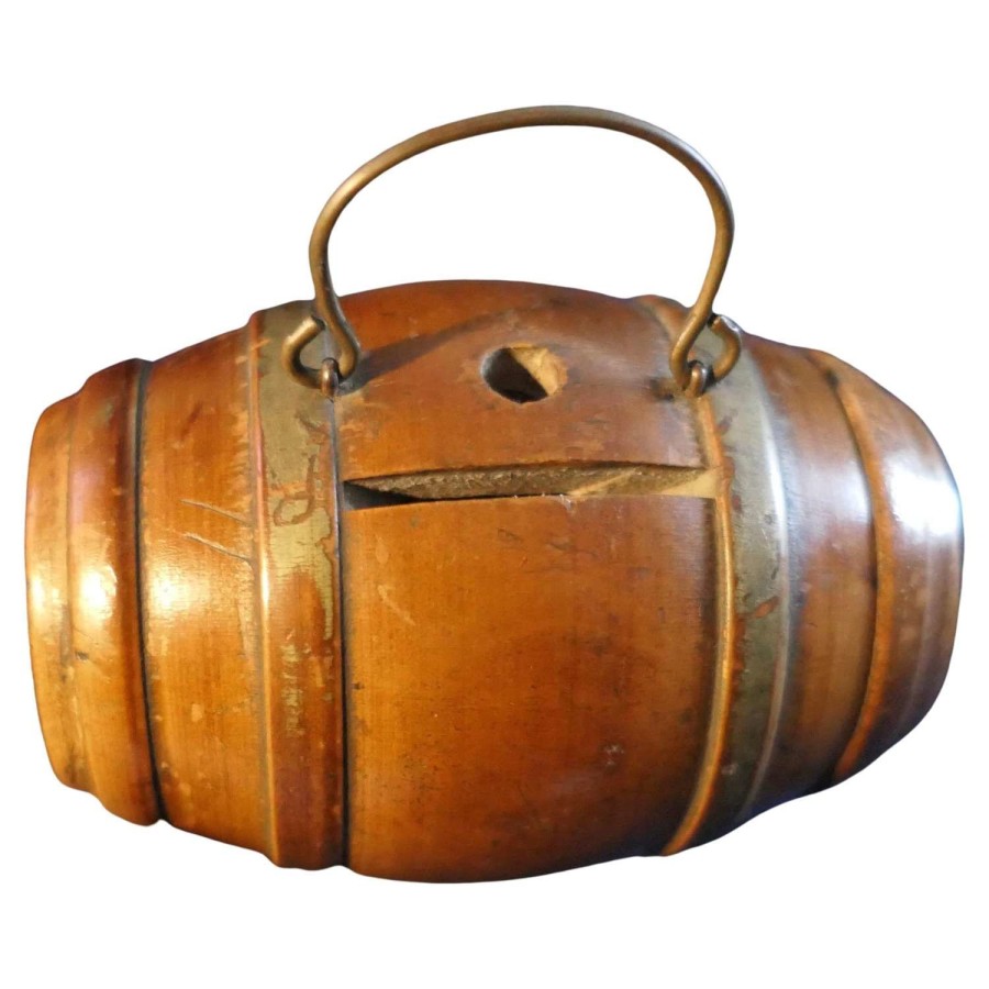 19th Century Treen Money Box A fine 19th century treen money box