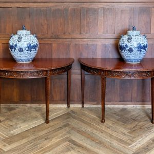Pair on Mahogany Console Tables SAI4145 19th century Antique Tables Pair on Mahogany Console Tables SAI4145