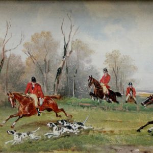 On the fox hunt, English school, late19th century