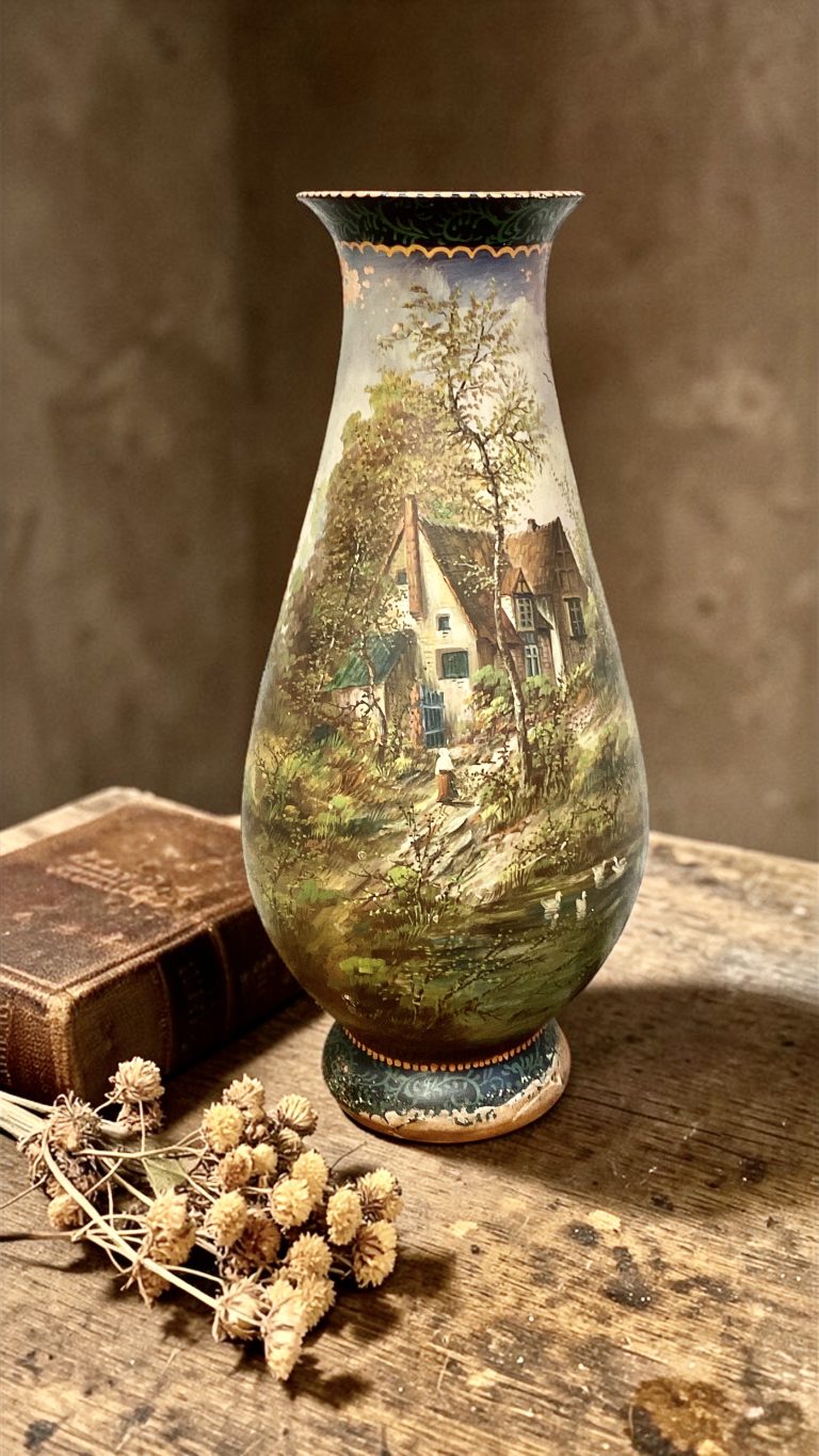 VINTAGE HAND PAINTED VASE FROM SMF (GERMANY)