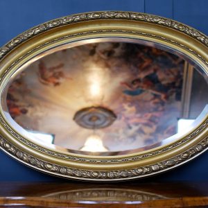 Victorian Gold Painted Oval Mirror