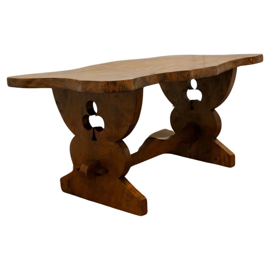 A Chunky Solid Elm Irish Coffee Table This is a very sturdy table