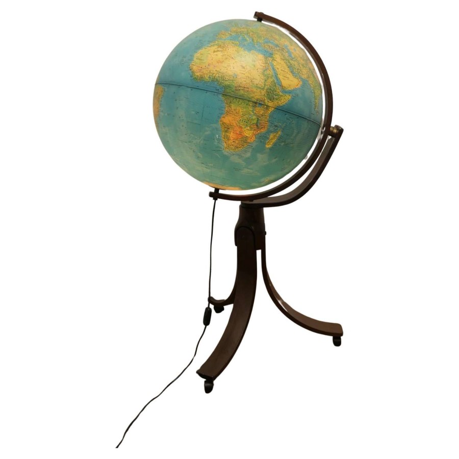 A Large Italian Mid Century Terrestrial Globe by Ricoscope