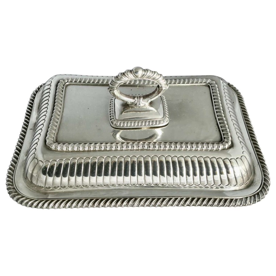 A Silver Plated Entree Dish by Brook and Son