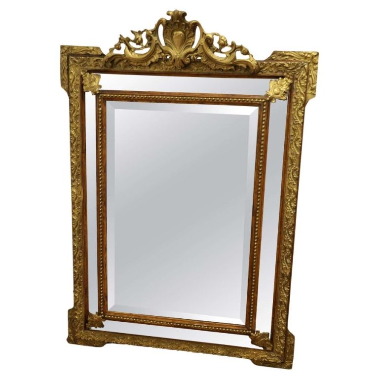 A Stunning Napoleon III French Cushion Mirror