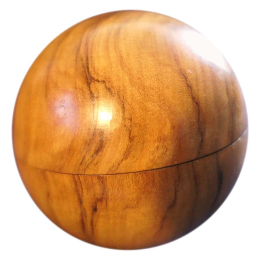 A Treen Sphere Enclosing Needle and Thread Spool