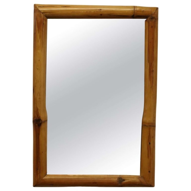 Art Deco Giant Bamboo Wall Mirror