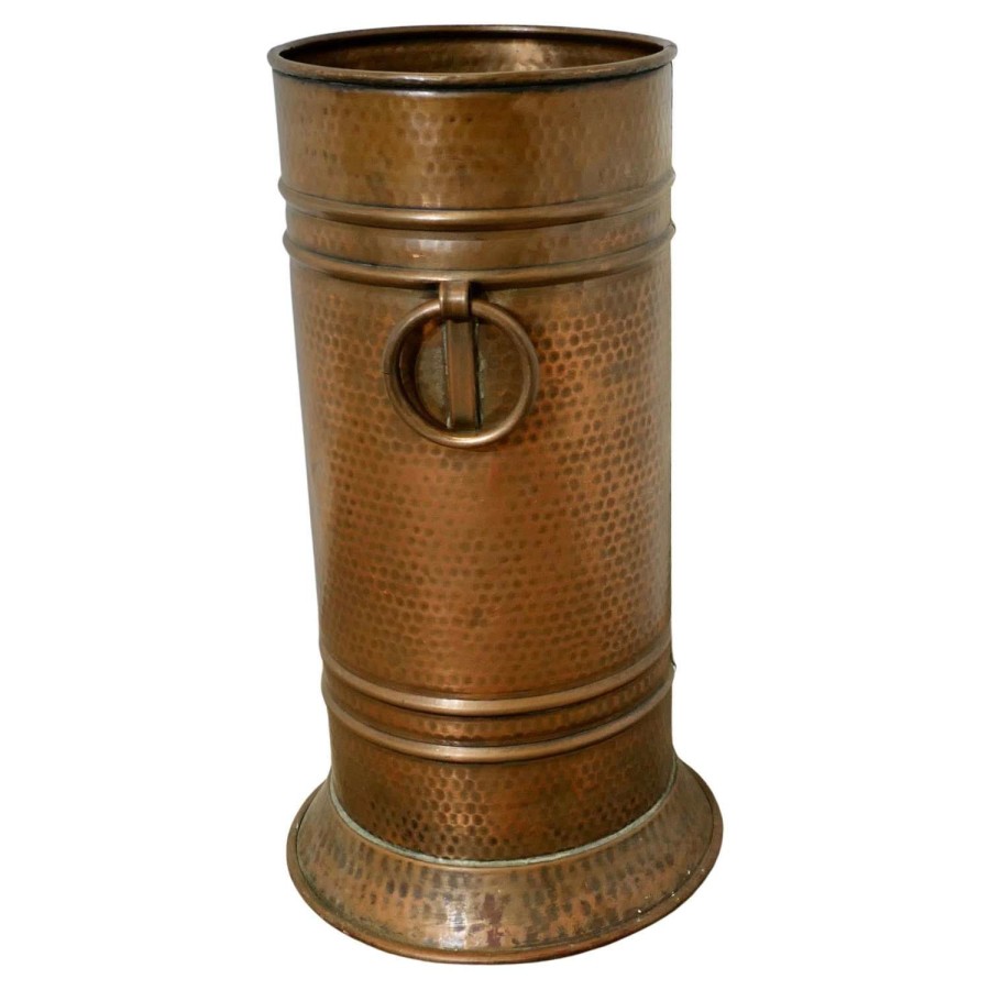 Arts and Crafts Copper Stick Stand, Umbrella Stand