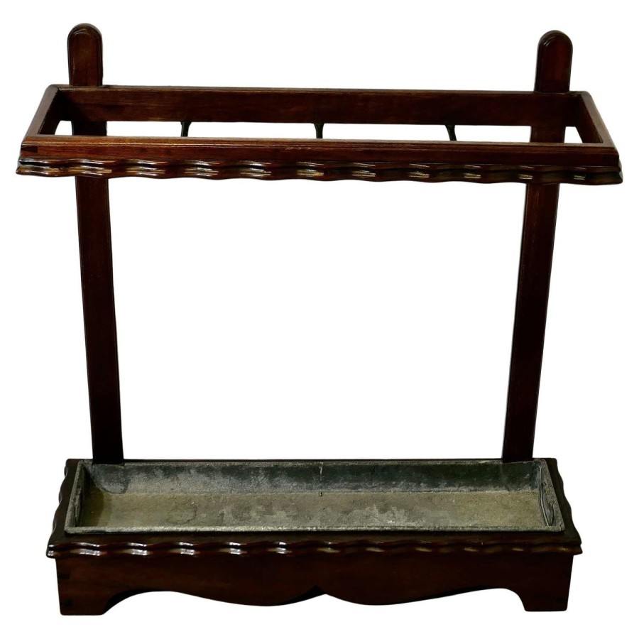 Beautiful Walnut Stick Stand or Umbrella Stand This is a good Umbrella stand
