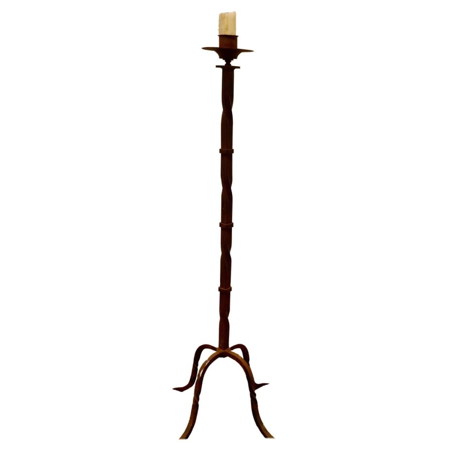 Blacksmith Made Gothic Wrought Iron Floor Lamp