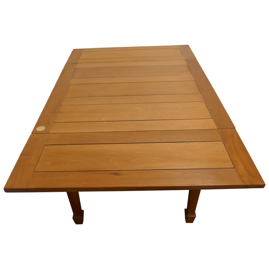 Blonde Mahogany Cottage Draw Leaf Table - Image 2
