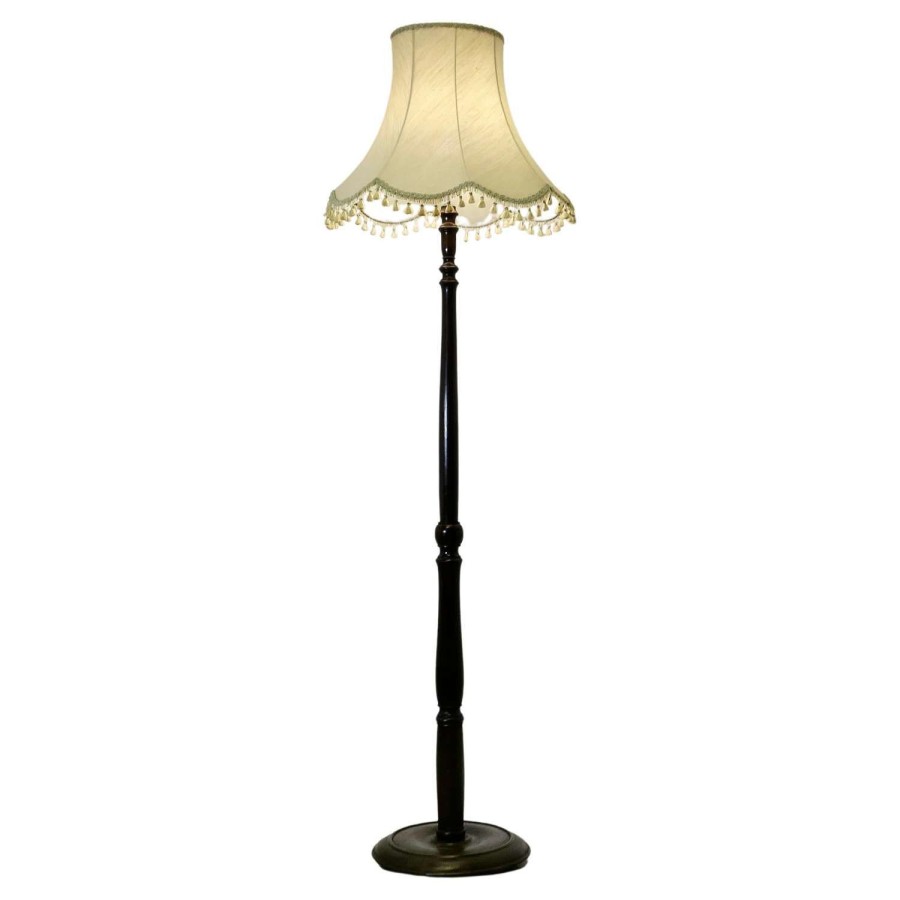Carved and Turned Floor Lamp, Standard Lamp