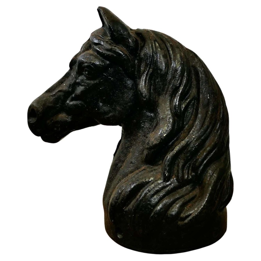 Cast Iron Half Horse Head, Door Stop