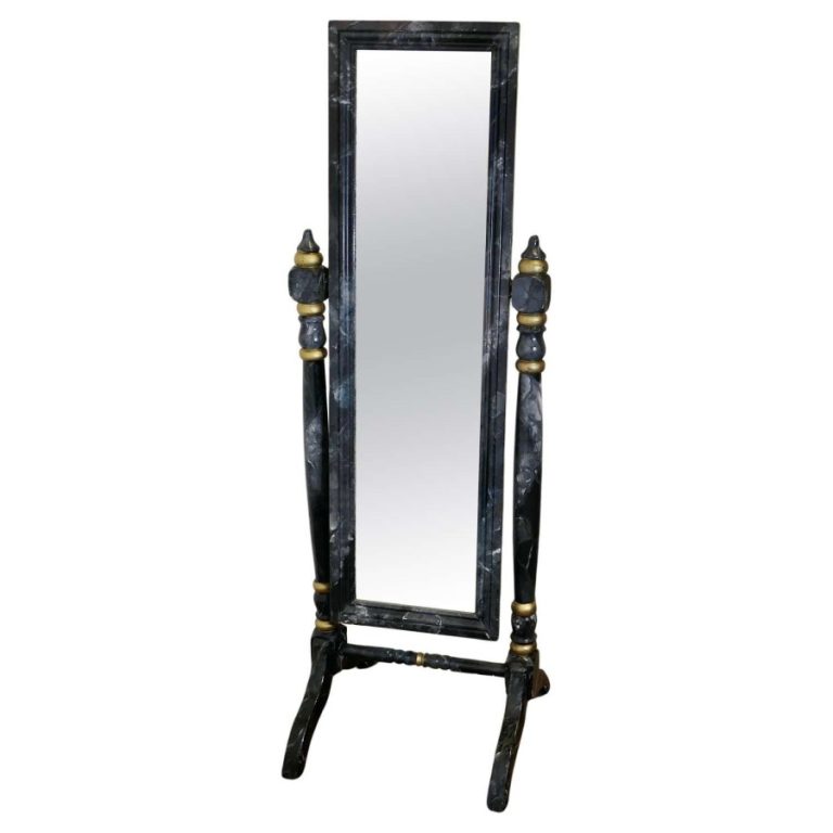 Clothing Outfitters Marble Effect Cheval Mirror