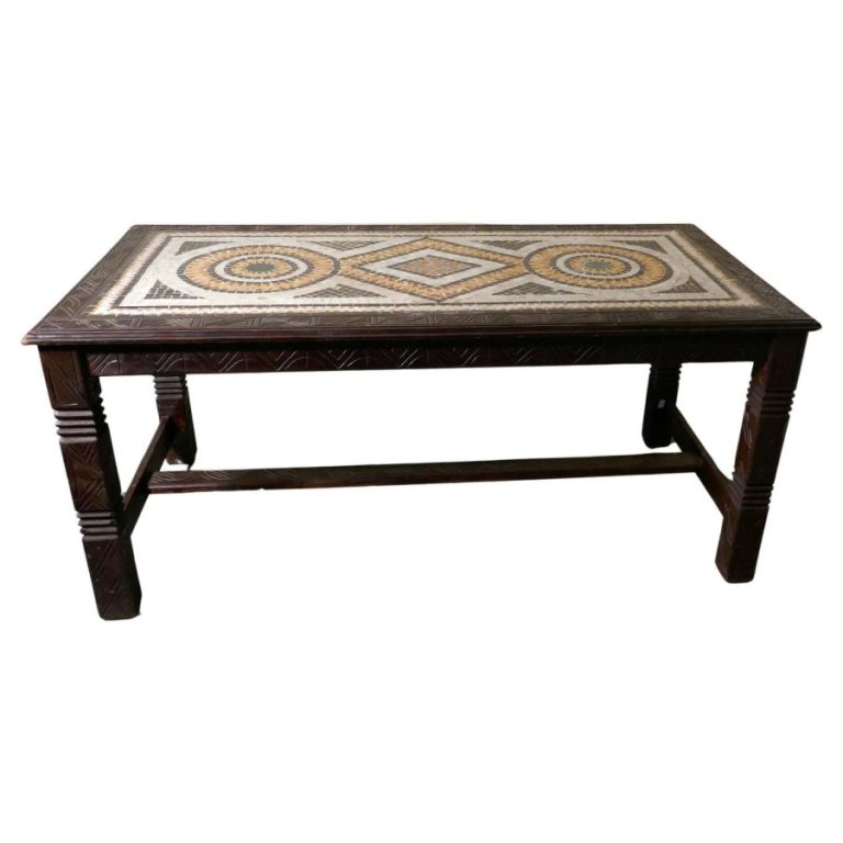Colourful Mediterranean Mosaic Top Dining Table A table with a difference