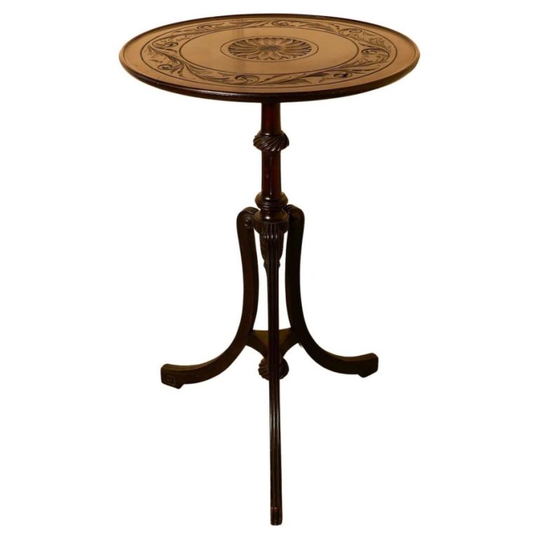 Decorative 2 tone Art Nouveau Wine Table by Bulstrode of Cambridge